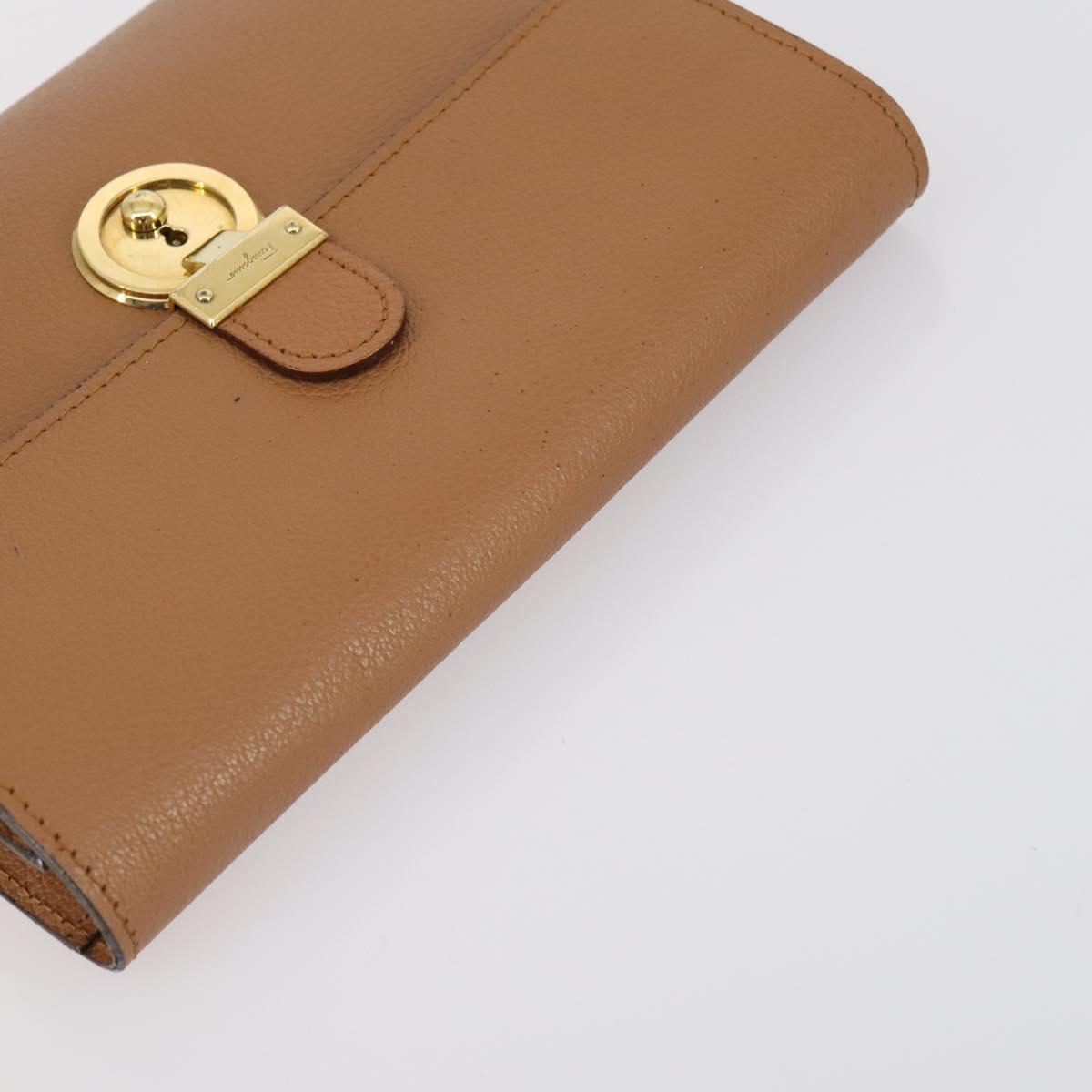 Salvatore Ferragamo Tote Bag PVC Nylon Leather 4 Set Brown Black Auth bs30529