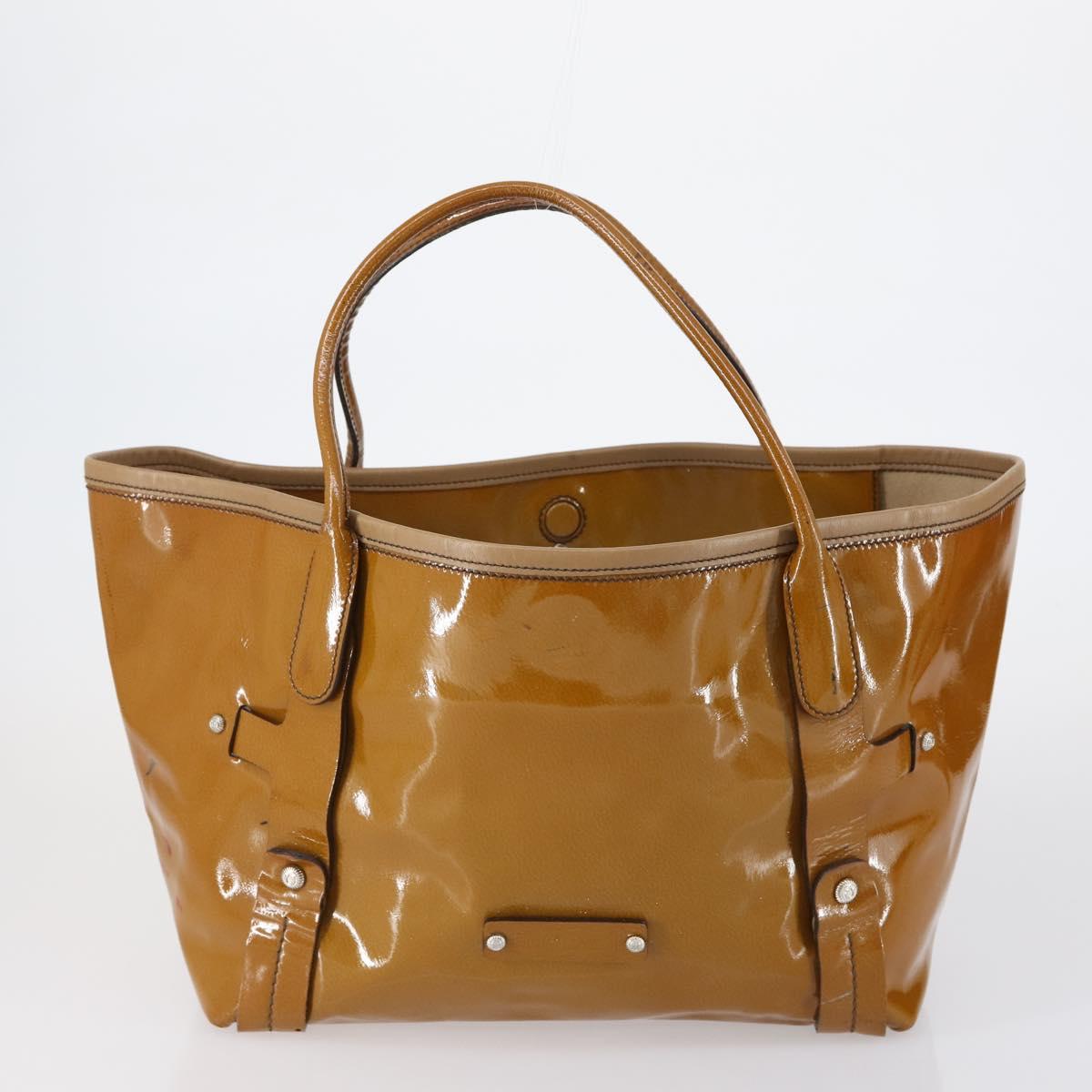 Salvatore Ferragamo Tote Bag PVC Nylon Leather 4 Set Brown Black Auth bs30529