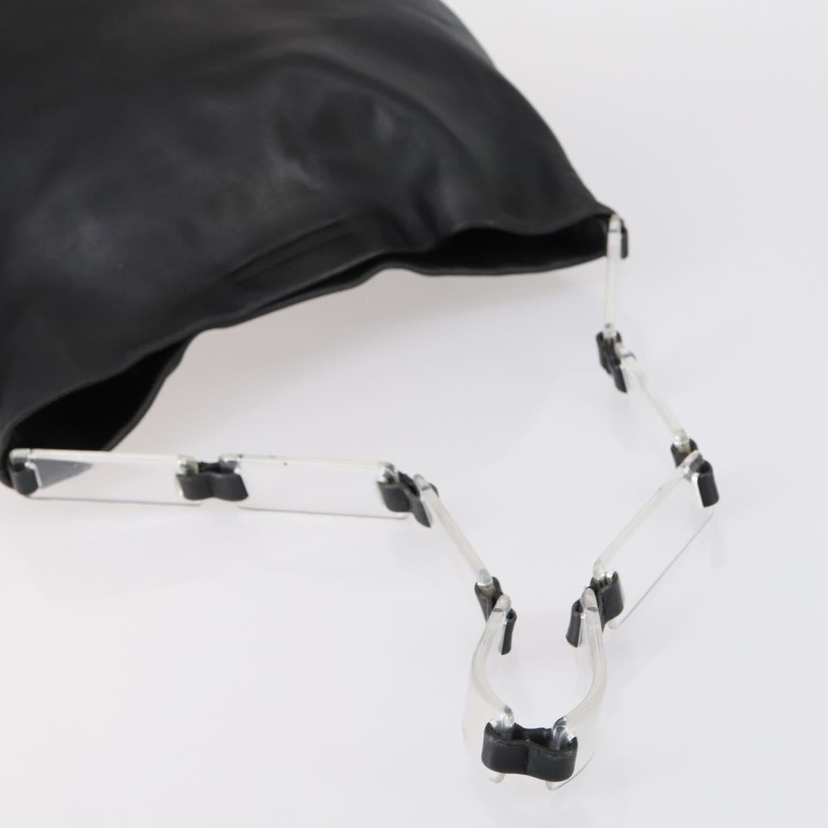 PRADA Tote Bag Nylon Leather 3 Set Beige Black Auth bs30533