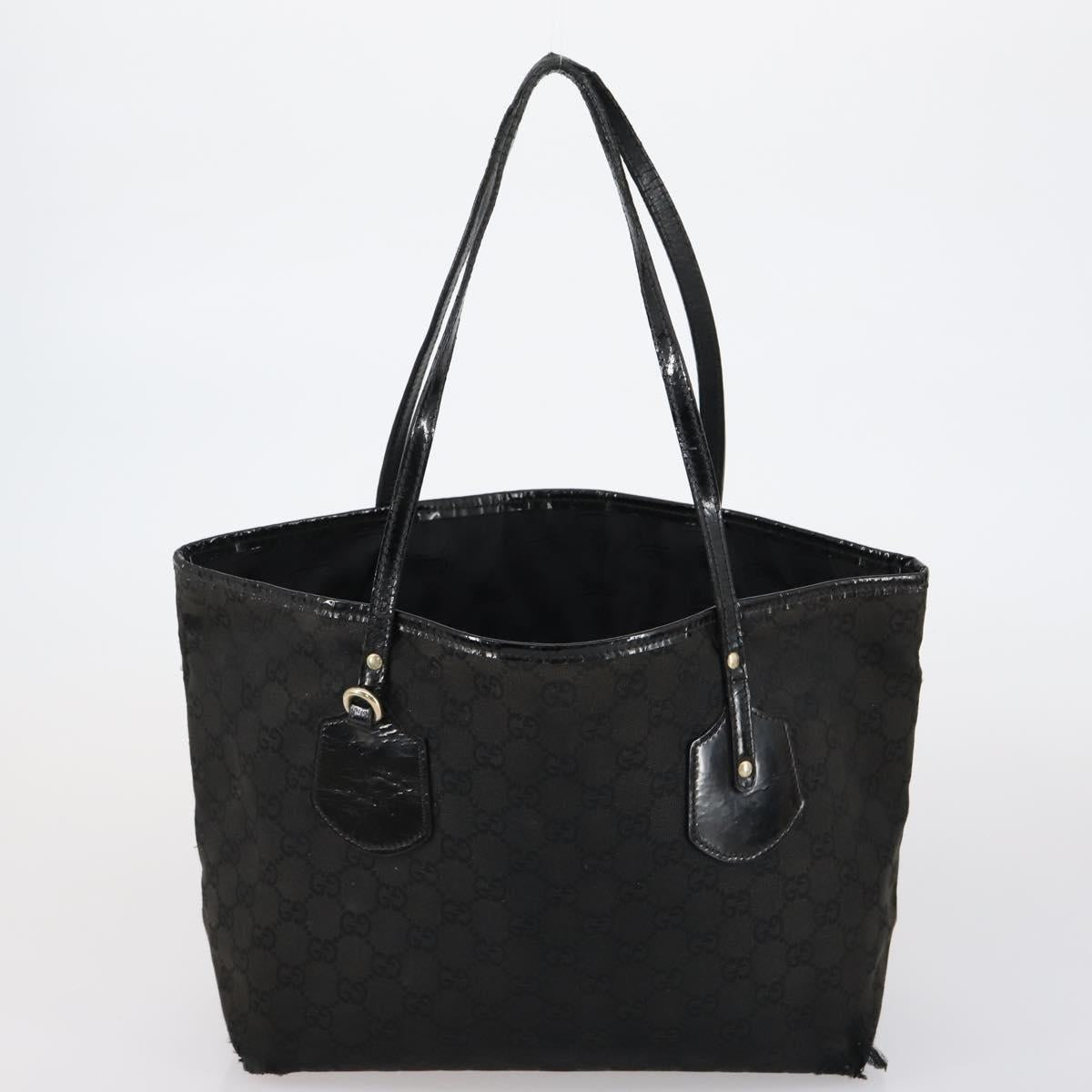 GUCCI Hand Bag Canvas nylon 4 Set Beige Black Green Auth bs30536