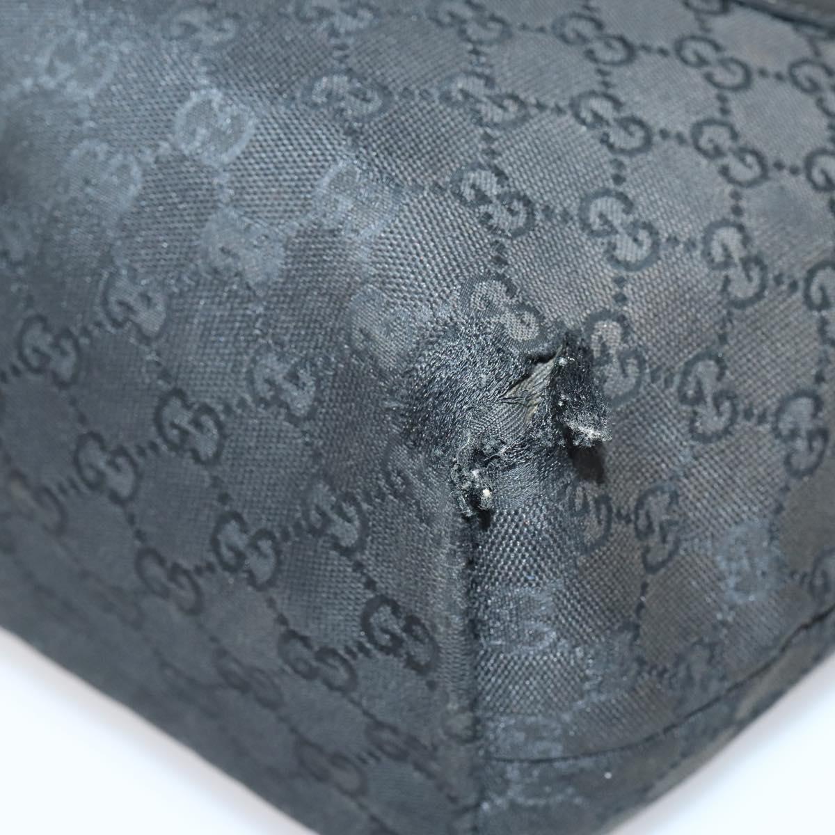 GUCCI Hand Bag Canvas nylon 4 Set Beige Black Green Auth bs30536