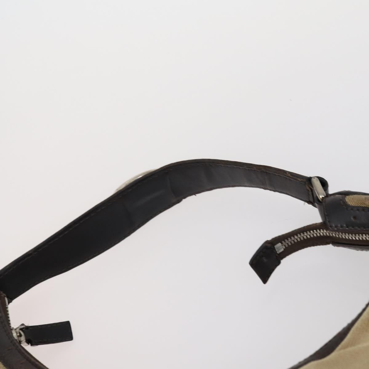 GUCCI Hand Bag Canvas nylon 4 Set Beige Black Green Auth bs30536