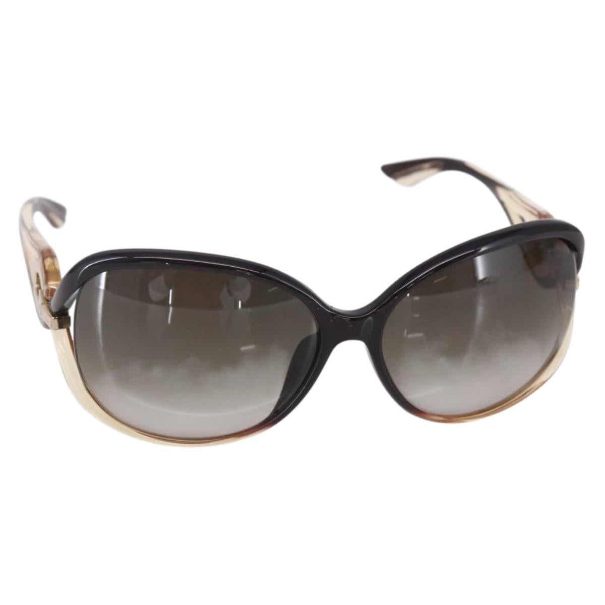 Christian Dior Sunglasses plastic Brown Auth bs30538