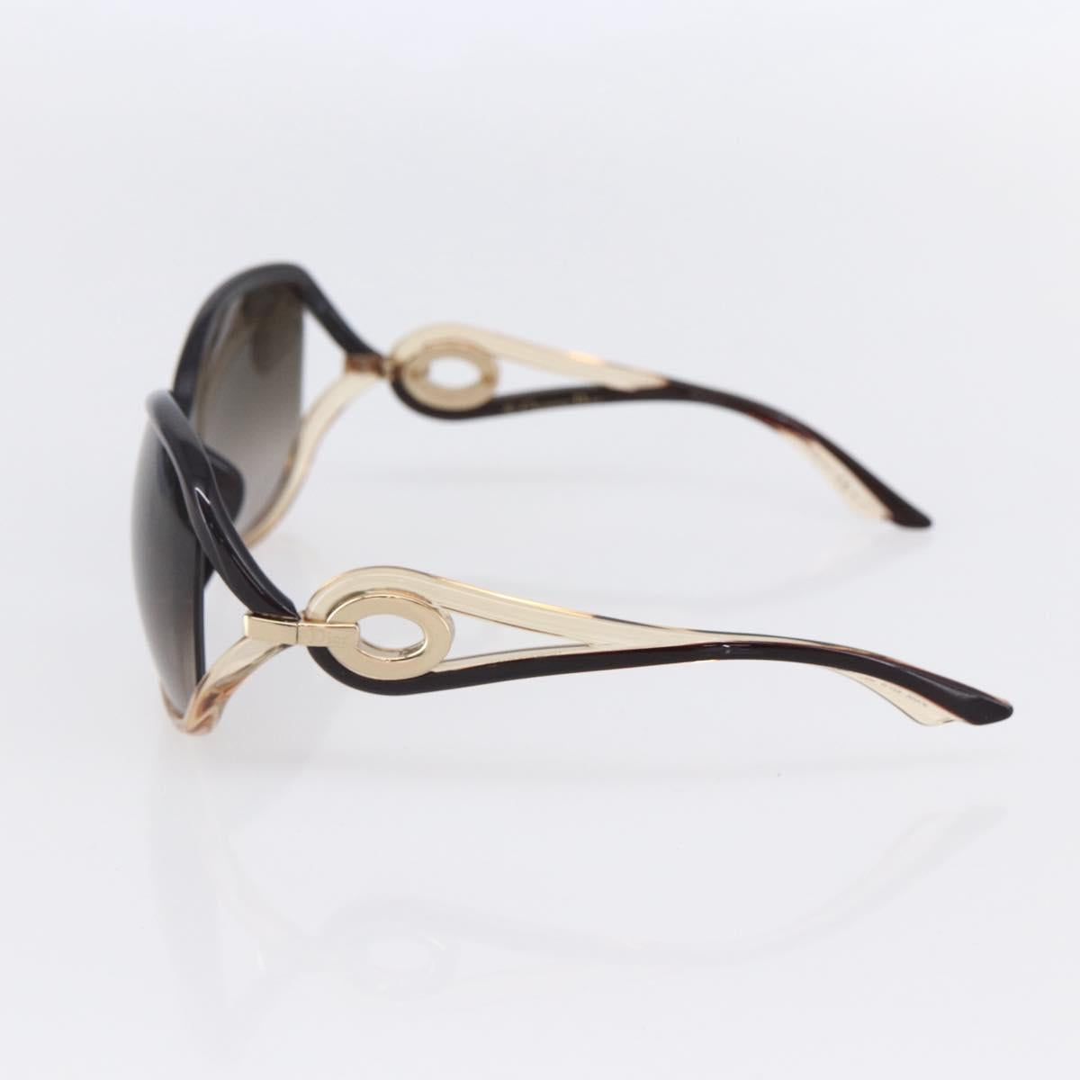 Christian Dior Sunglasses plastic Brown Auth bs30538