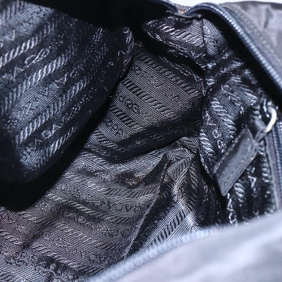 PRADA Hand Bag Nylon Black Auth bs30539