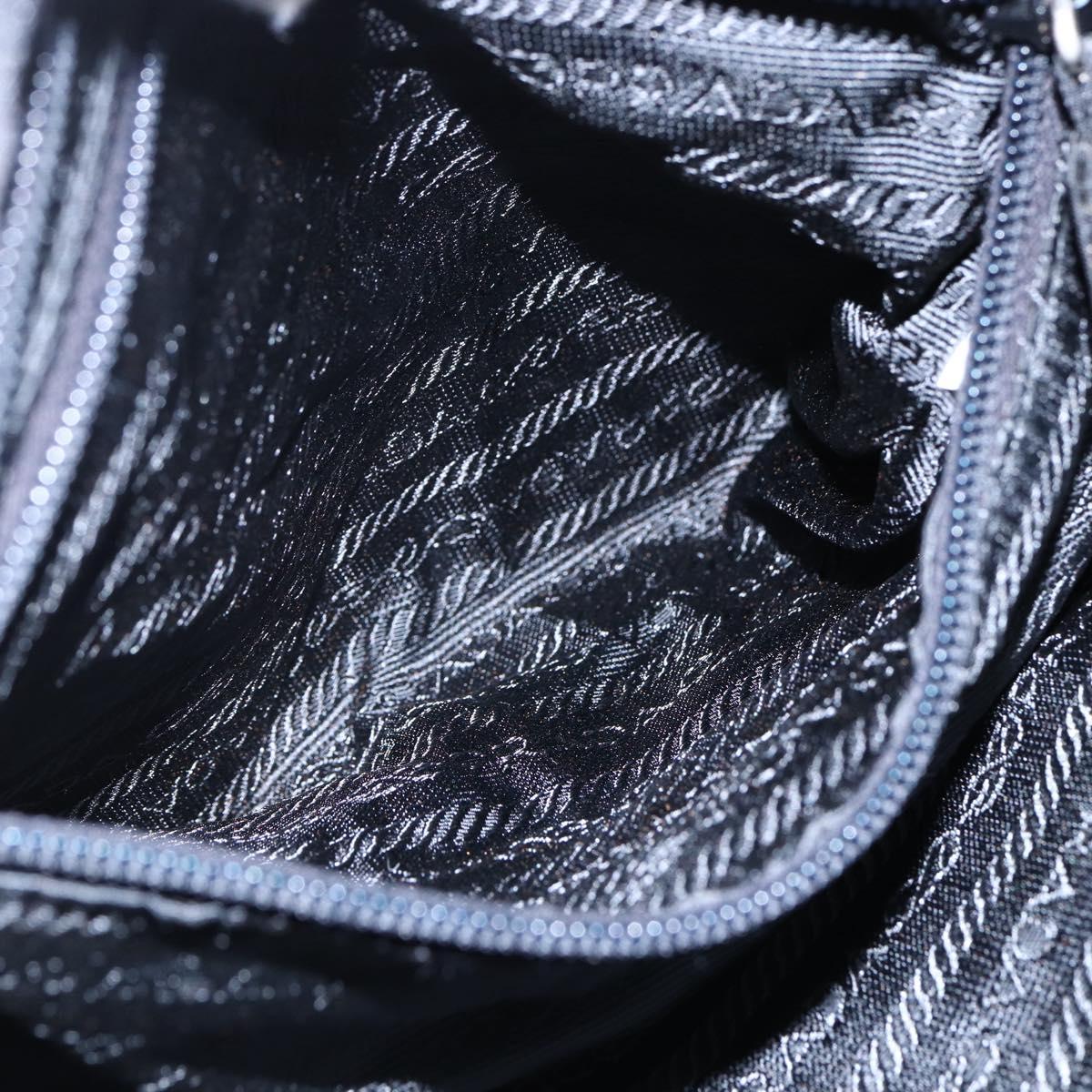 PRADA Hand Bag Nylon Black Auth bs30539