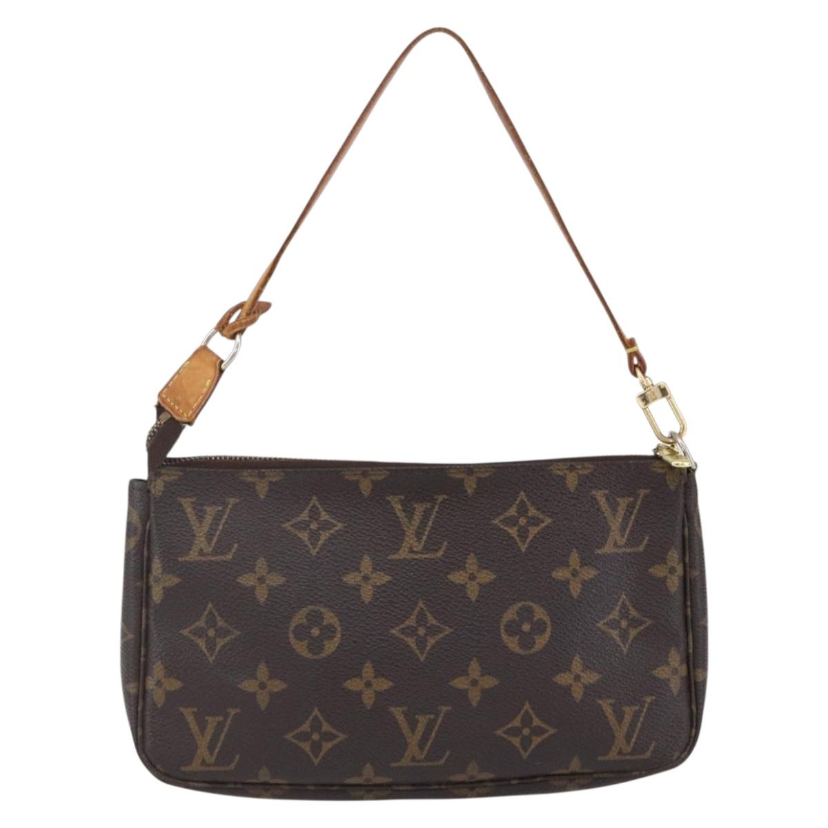 LOUIS VUITTON Monogram Pochette Accessoires Pouch M51980 LV Auth bs30548