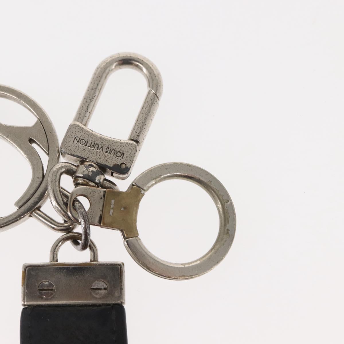LOUIS VUITTON Taiga Porte Cles LV Club Key Ring Ardoise M65046 LV Auth bs30555