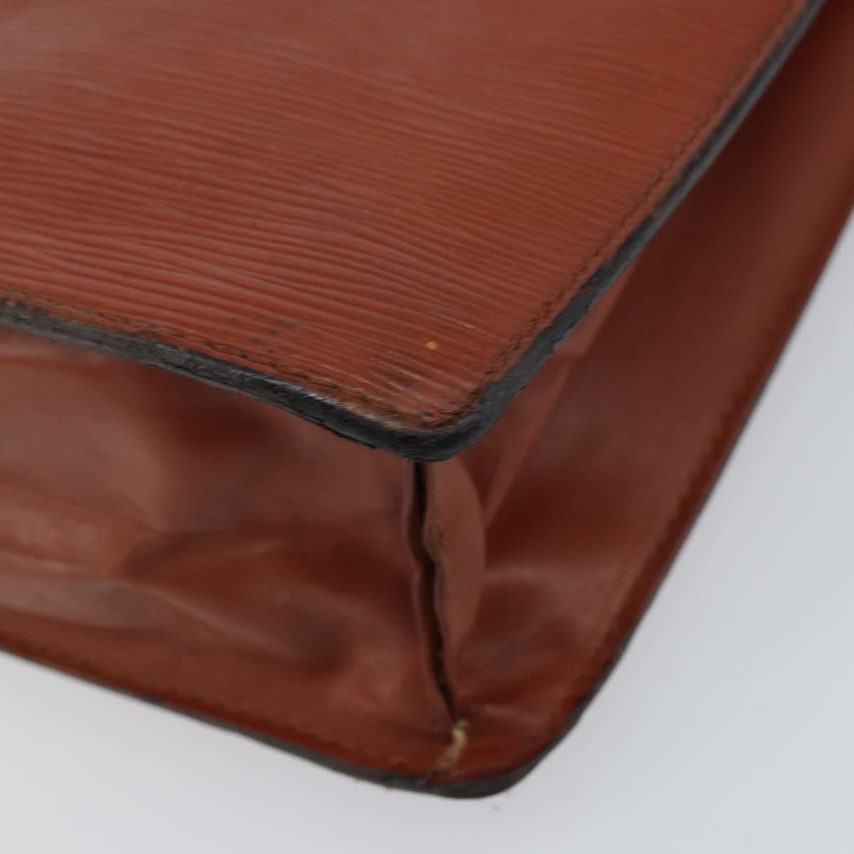 LOUIS VUITTON Epi Monceau 28 Hand Bag Brown M52123 LV Auth bs30558