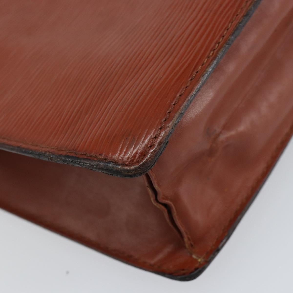 LOUIS VUITTON Epi Monceau 28 Hand Bag Brown M52123 LV Auth bs30558