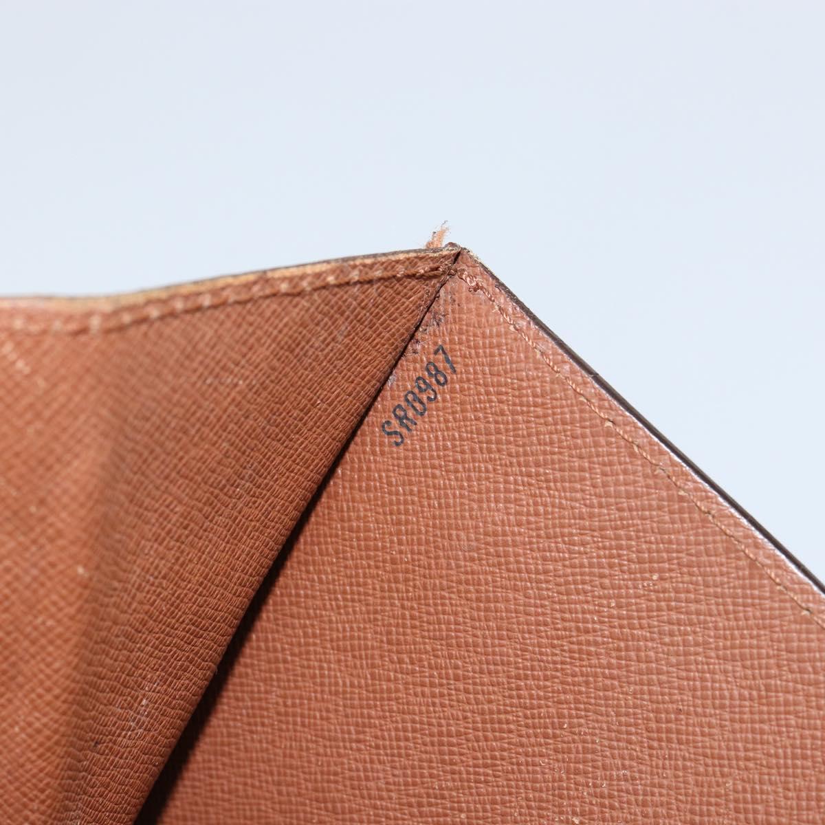 LOUIS VUITTON Epi Monceau 28 Hand Bag Brown M52123 LV Auth bs30558