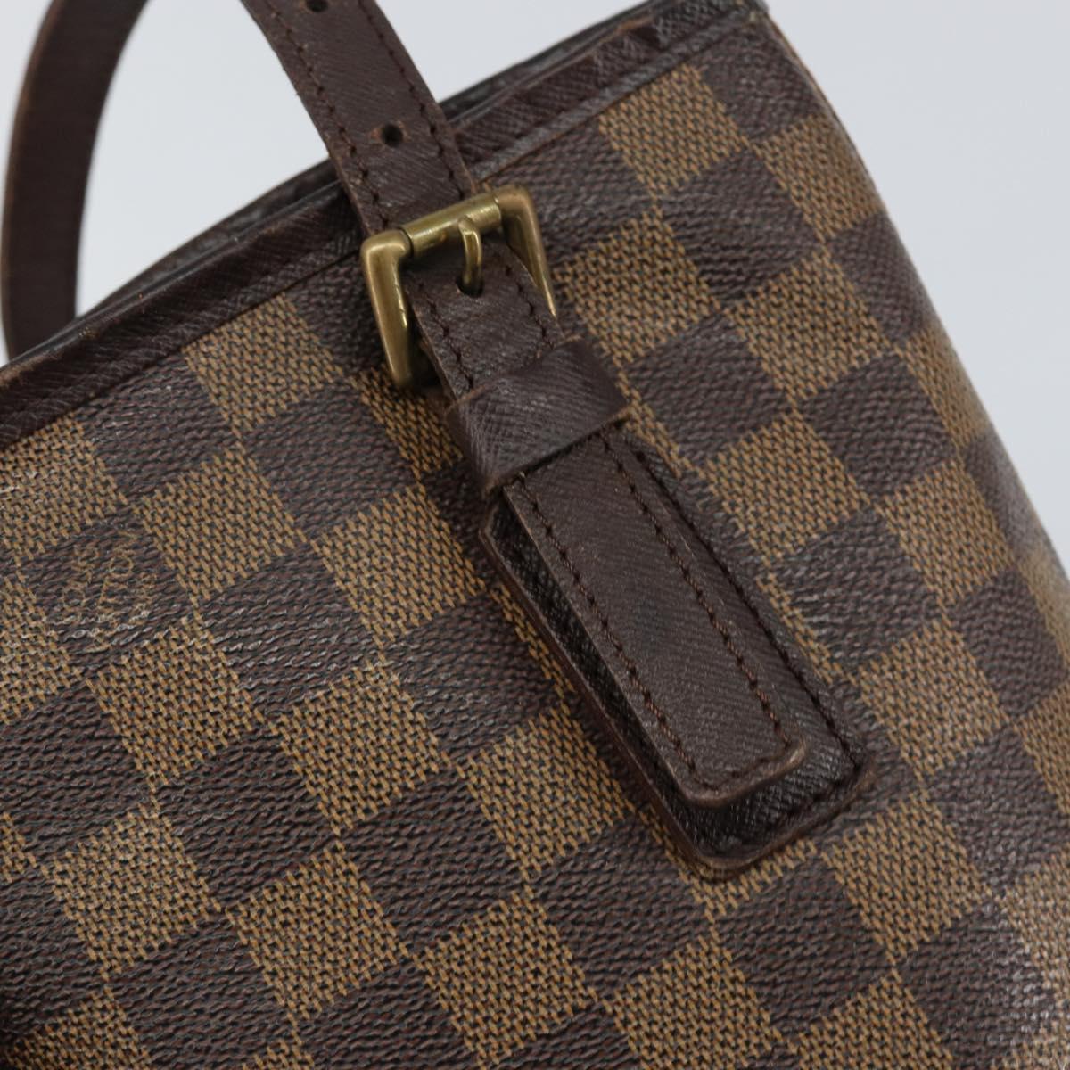 LOUIS VUITTON Damier Ebene Marais Shoulder Bag N42240 LV Auth bs30560