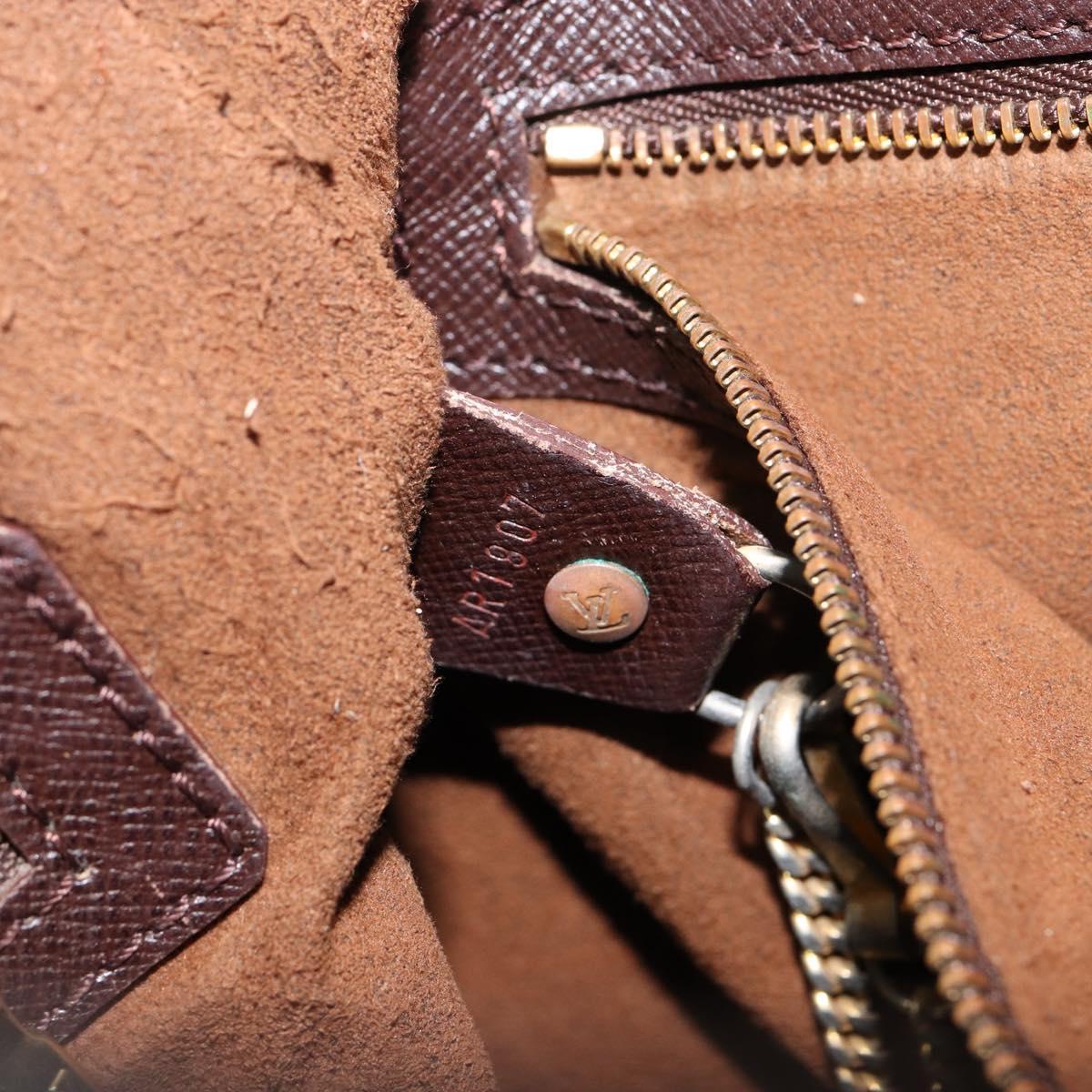 LOUIS VUITTON Damier Ebene Marais Shoulder Bag N42240 LV Auth bs30560