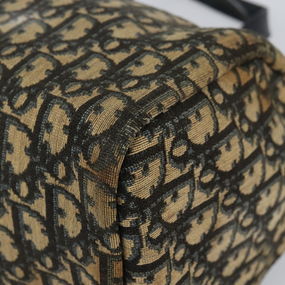 Christian Dior Trotter Canvas Boston Bag Navy Auth bs30562