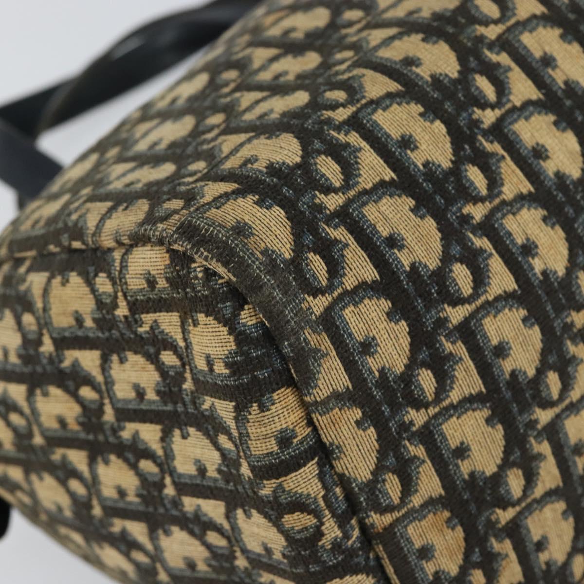 Christian Dior Trotter Canvas Boston Bag Navy Auth bs30562