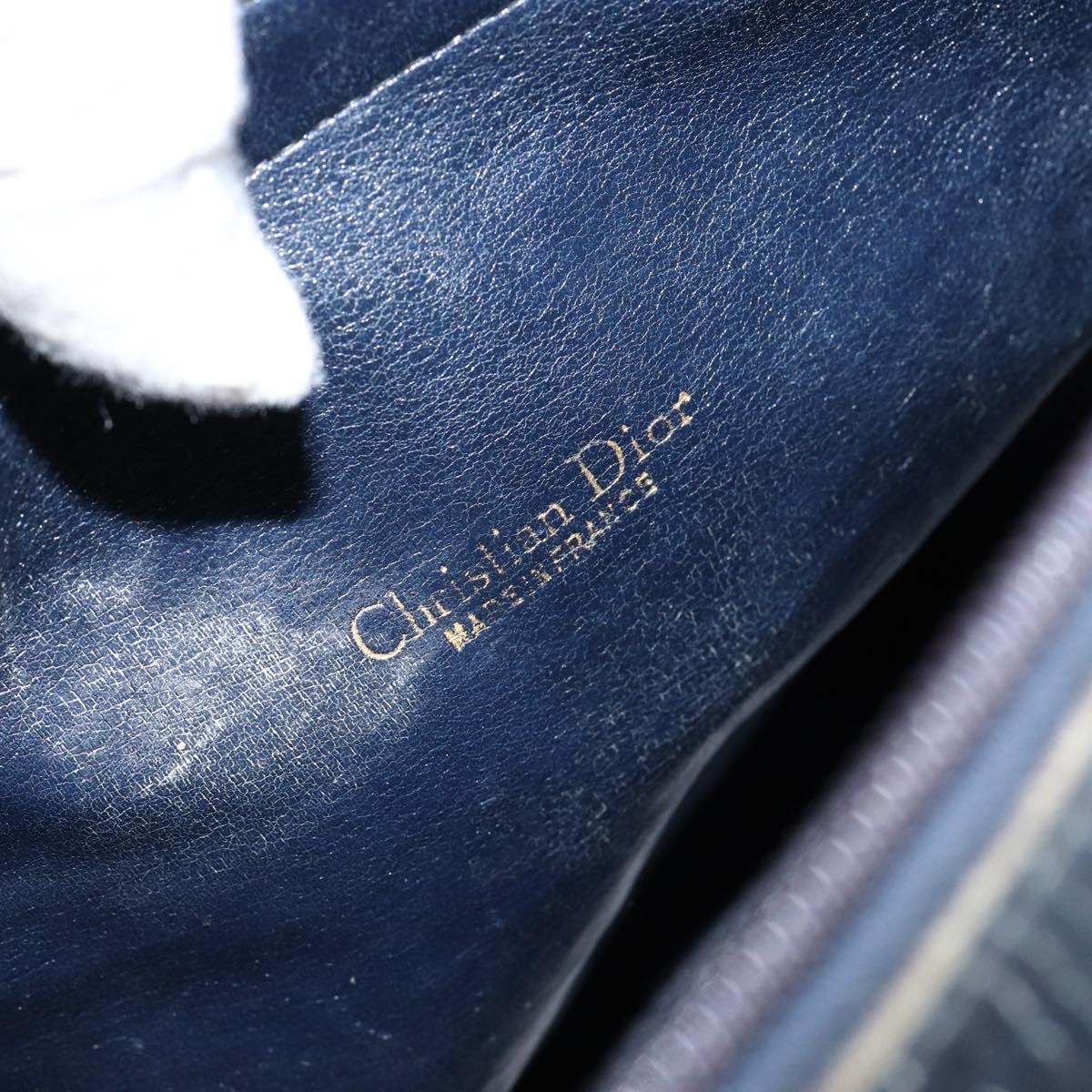 Christian Dior Trotter Canvas Boston Bag Navy Auth bs30562