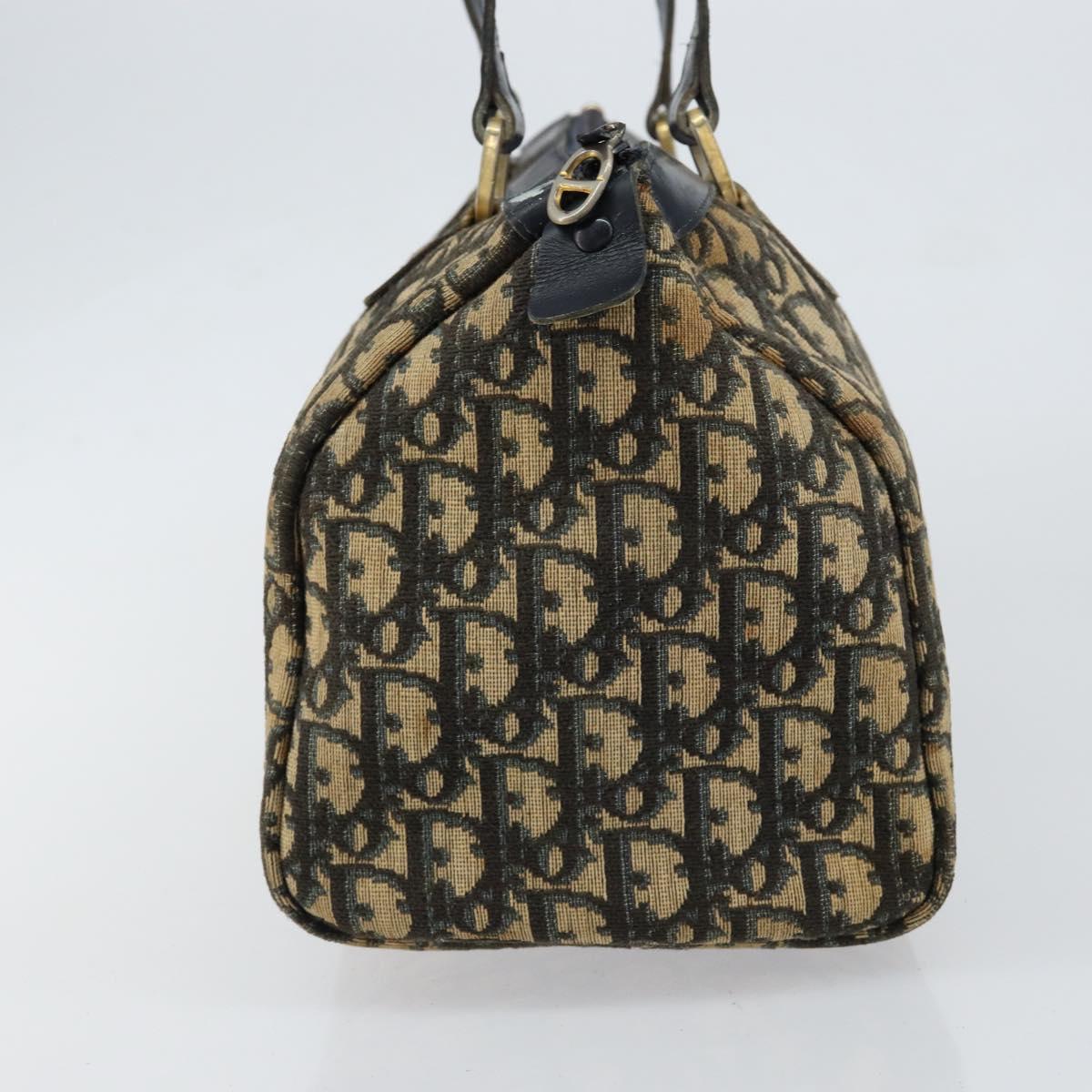 Christian Dior Trotter Canvas Boston Bag Navy Auth bs30562
