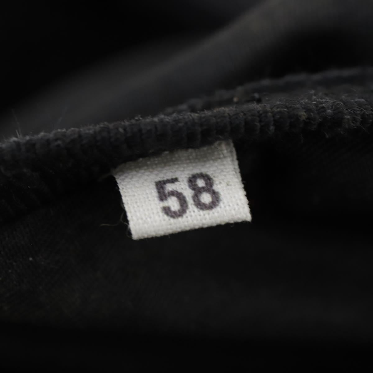 PRADA Backpack Nylon Black Silver Auth bs30573