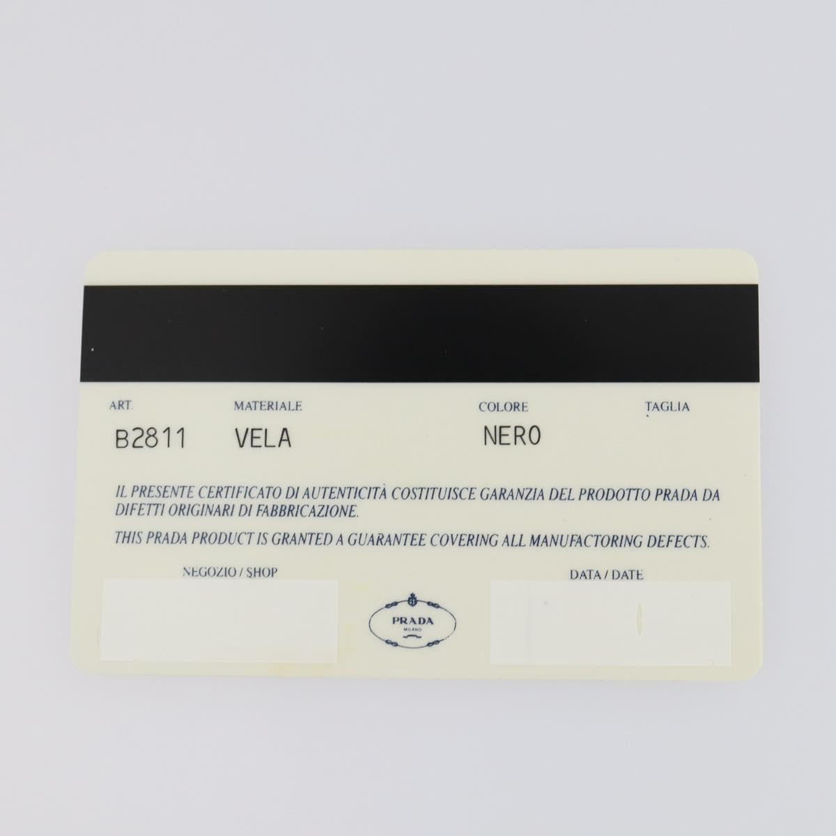 PRADA Backpack Nylon Black Silver Auth bs30578