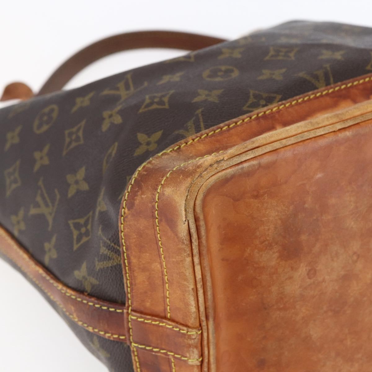 LOUIS VUITTON Monogram Noe Shoulder Bag M42224 LV Auth bs30591