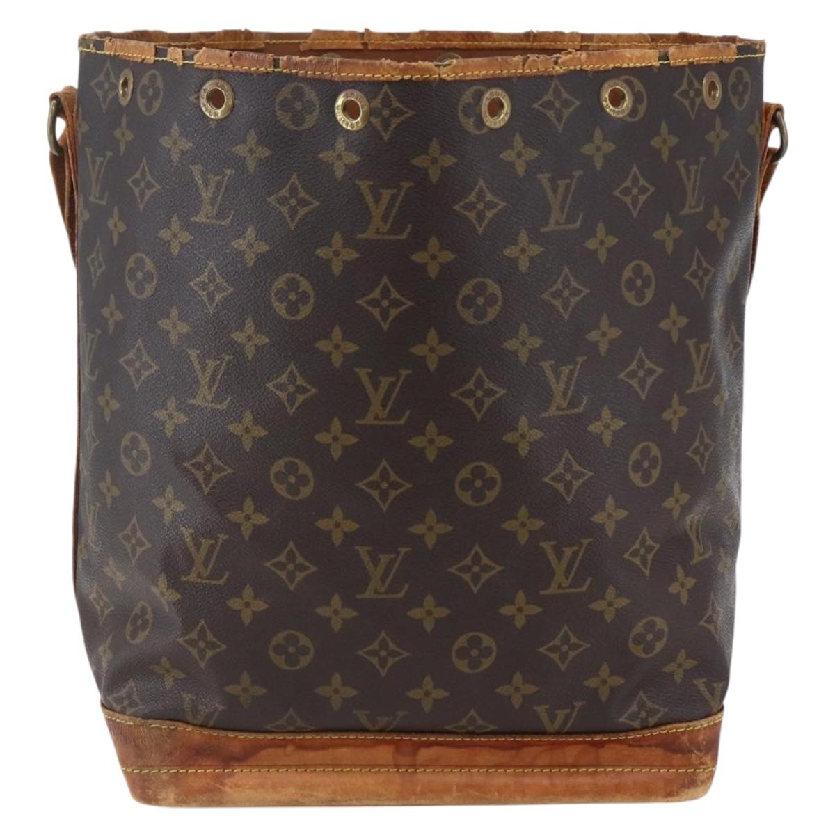 LOUIS VUITTON Monogram Noe Shoulder Bag M42224 LV Auth bs30591