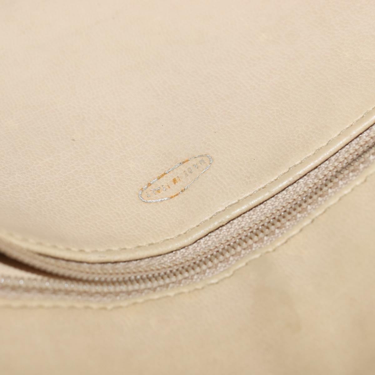 CHANEL Chain Shoulder Bag Lamb Skin Brown Gold CC Auth bs30600
