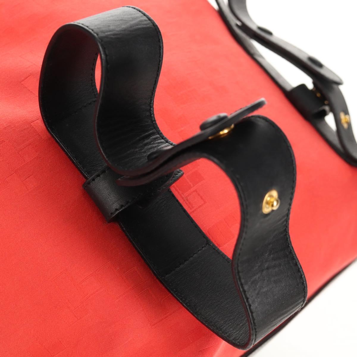 LOEWE Backpack Canvas Black Red Auth bs30603