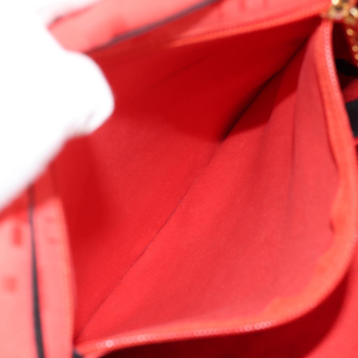 LOEWE Backpack Canvas Black Red Auth bs30603