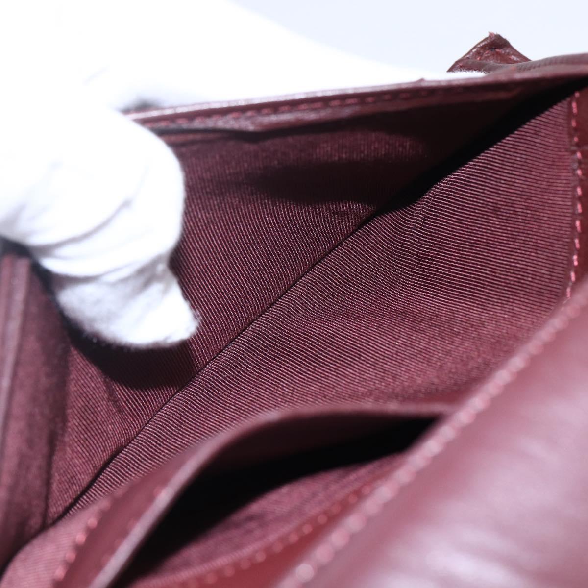 CHANEL Matelasse Long Wallet Lamb Skin Black Silver CC Auth bs30604