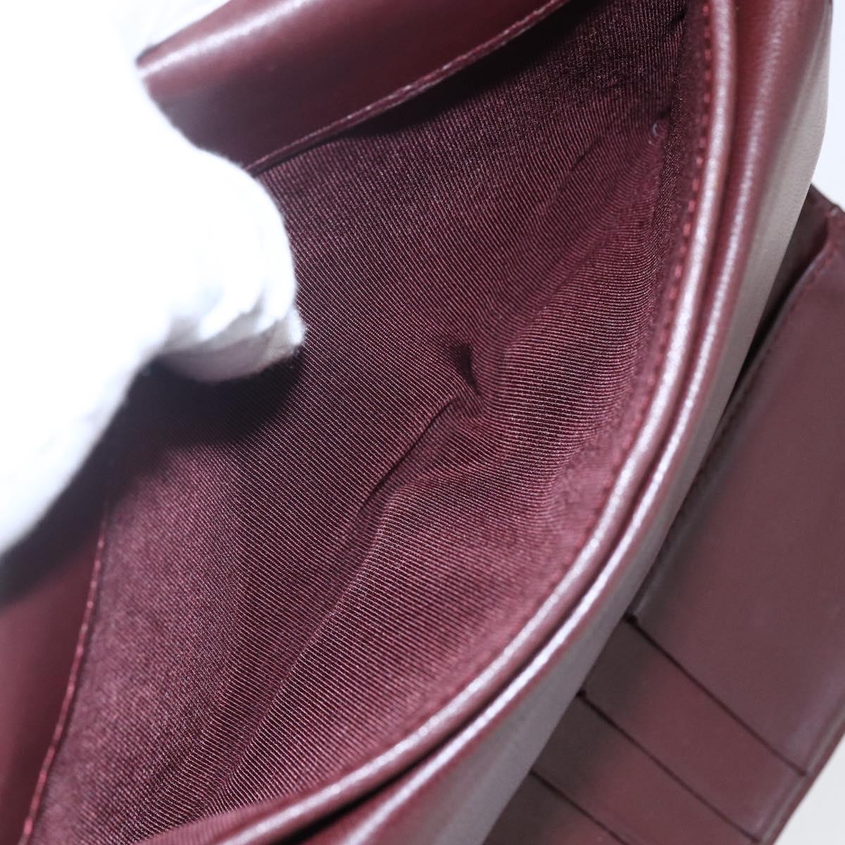 CHANEL Matelasse Long Wallet Lamb Skin Black Silver CC Auth bs30604