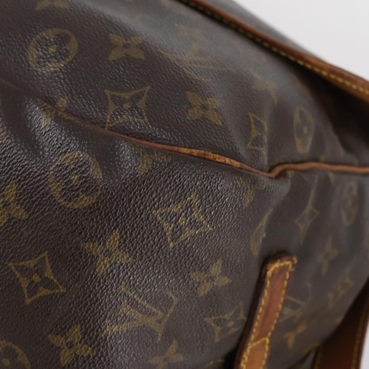 LOUIS VUITTON Monogram Saumur 35 Shoulder Bag M42254 LV Auth bs30612