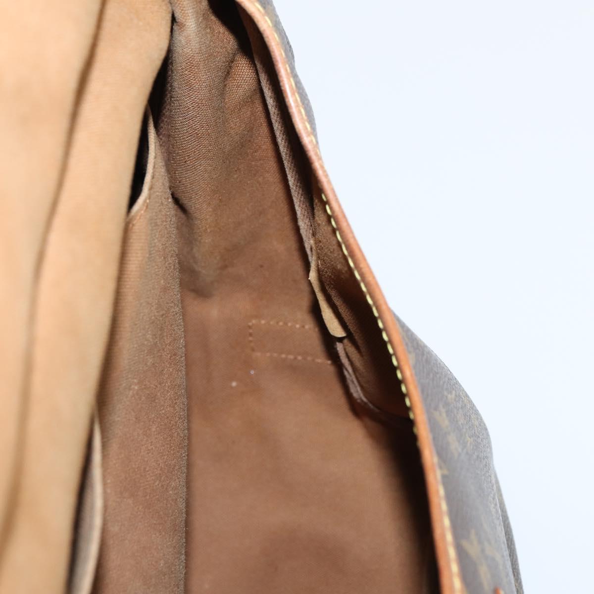 LOUIS VUITTON Monogram Saumur 35 Shoulder Bag M42254 LV Auth bs30612
