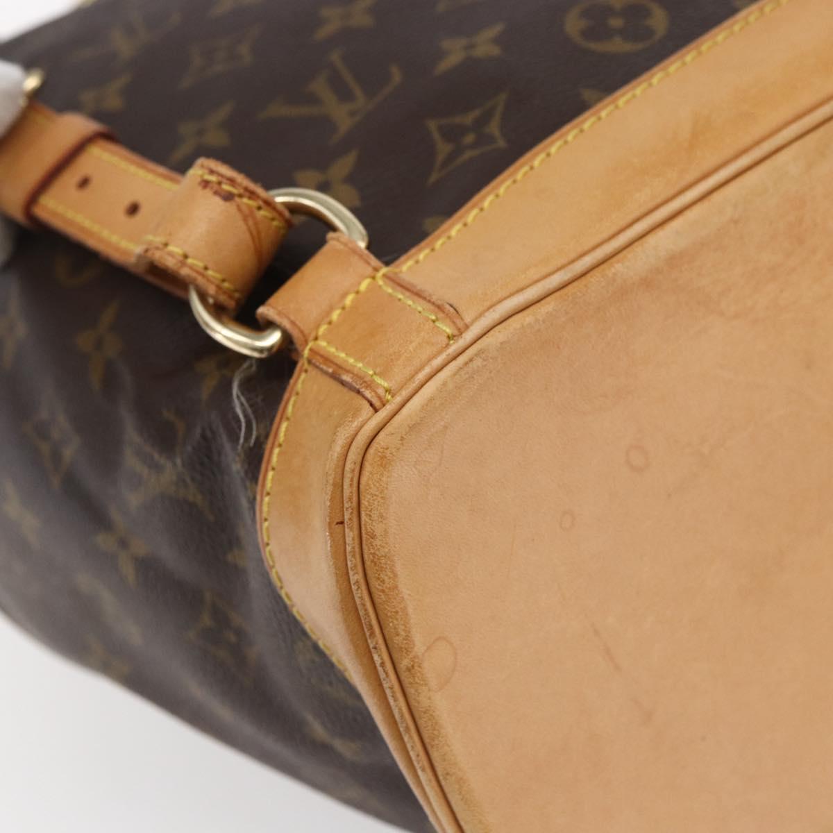 LOUIS VUITTON Monogram Montsouris GM Backpack M51135 LV Auth bs30613