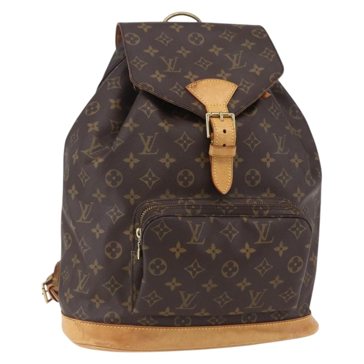 LOUIS VUITTON Monogram Montsouris GM Backpack M51135 LV Auth bs30613