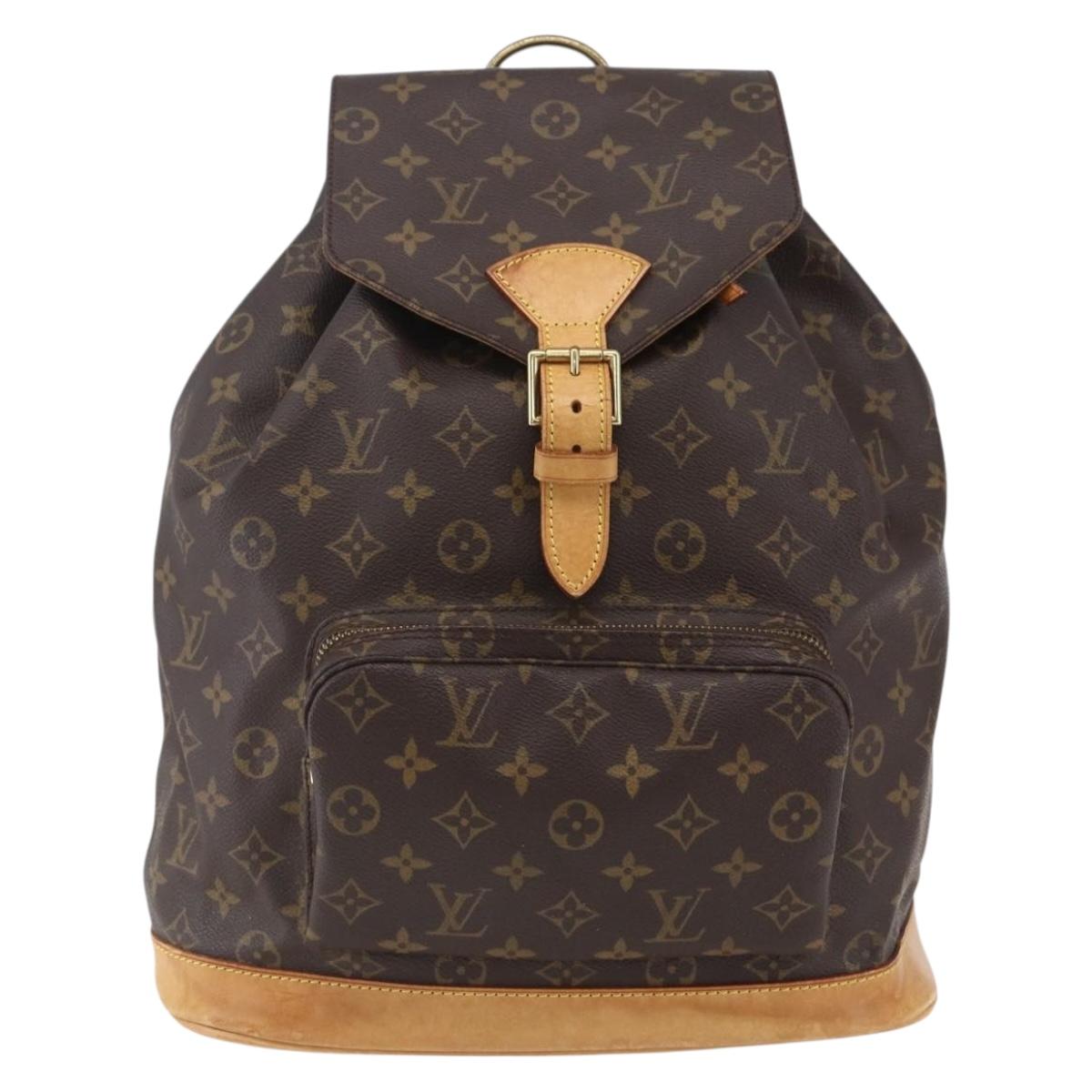 LOUIS VUITTON Monogram Montsouris GM Backpack M51135 LV Auth bs30613