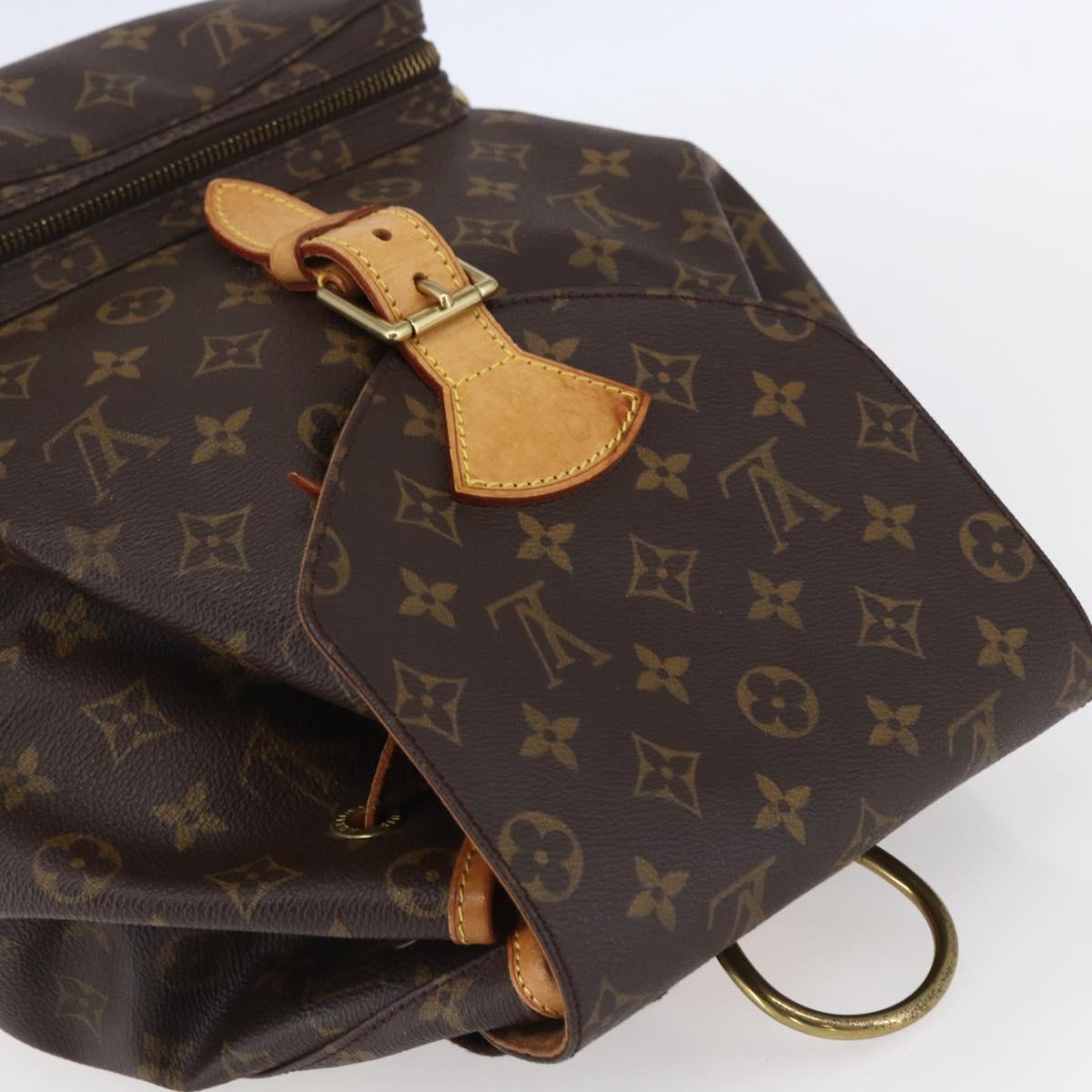LOUIS VUITTON Monogram Montsouris GM Backpack M51135 LV Auth bs30613
