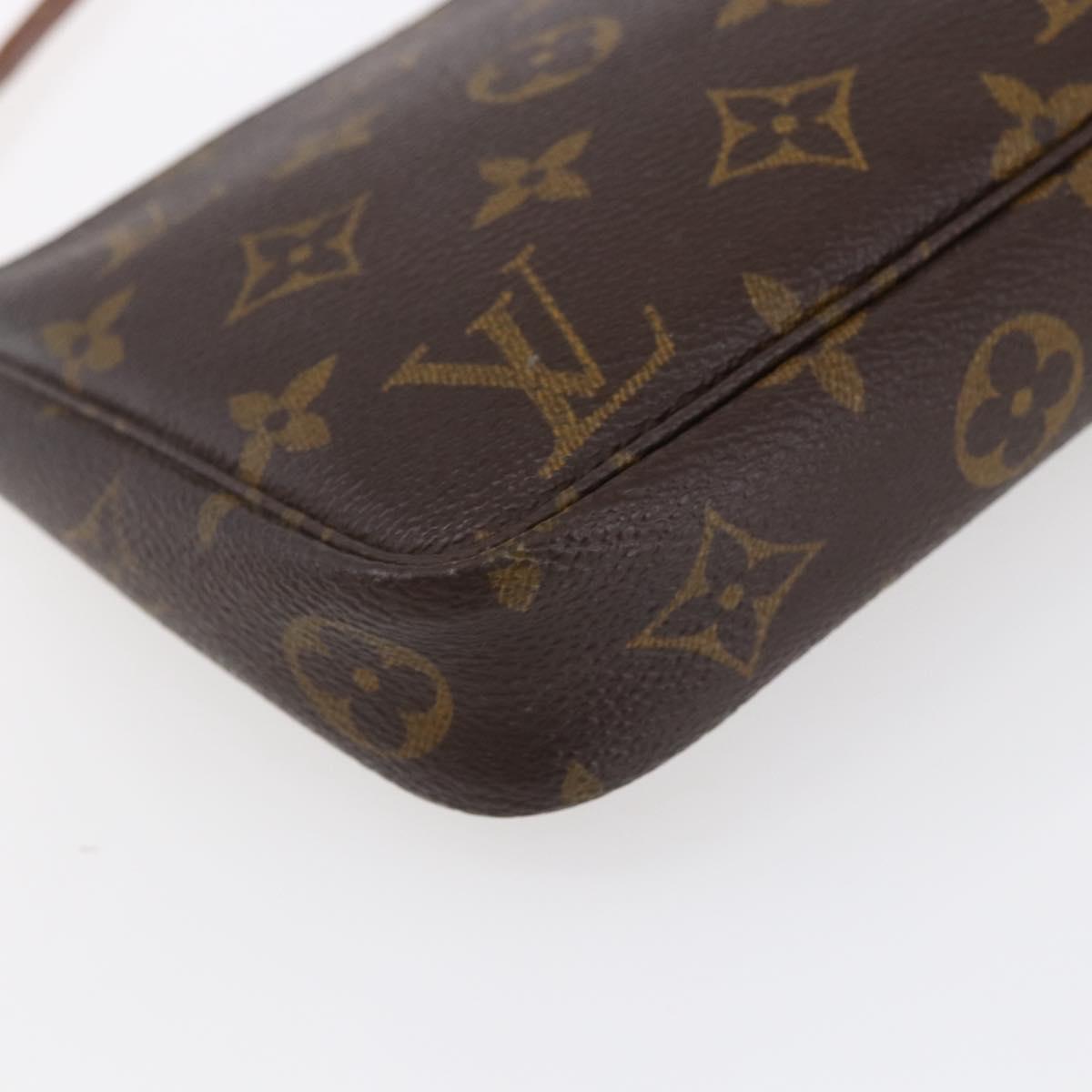 LOUIS VUITTON Monogram Pochette Accessoires Pouch M51980 LV Auth bs30614