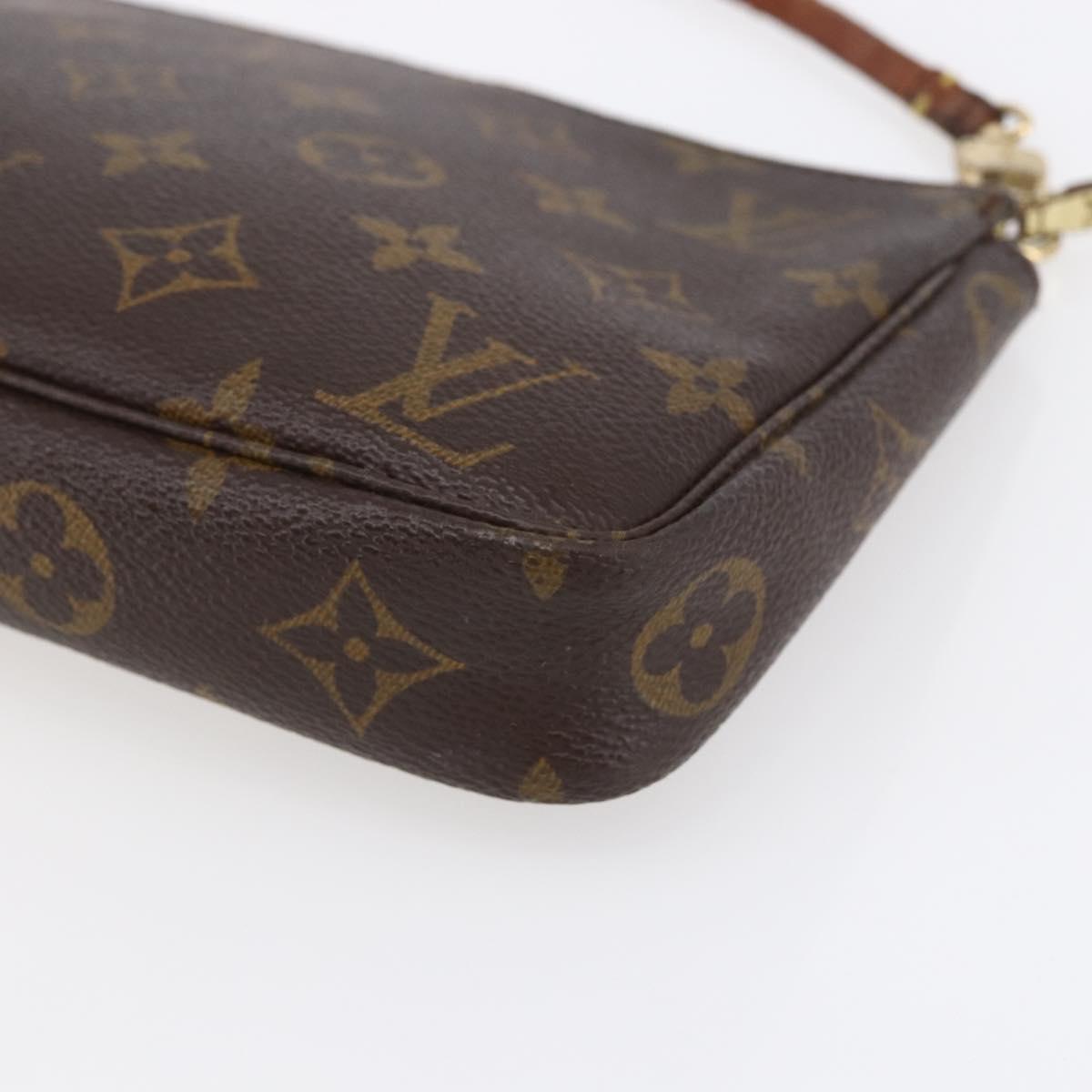 LOUIS VUITTON Monogram Pochette Accessoires Pouch M51980 LV Auth bs30614