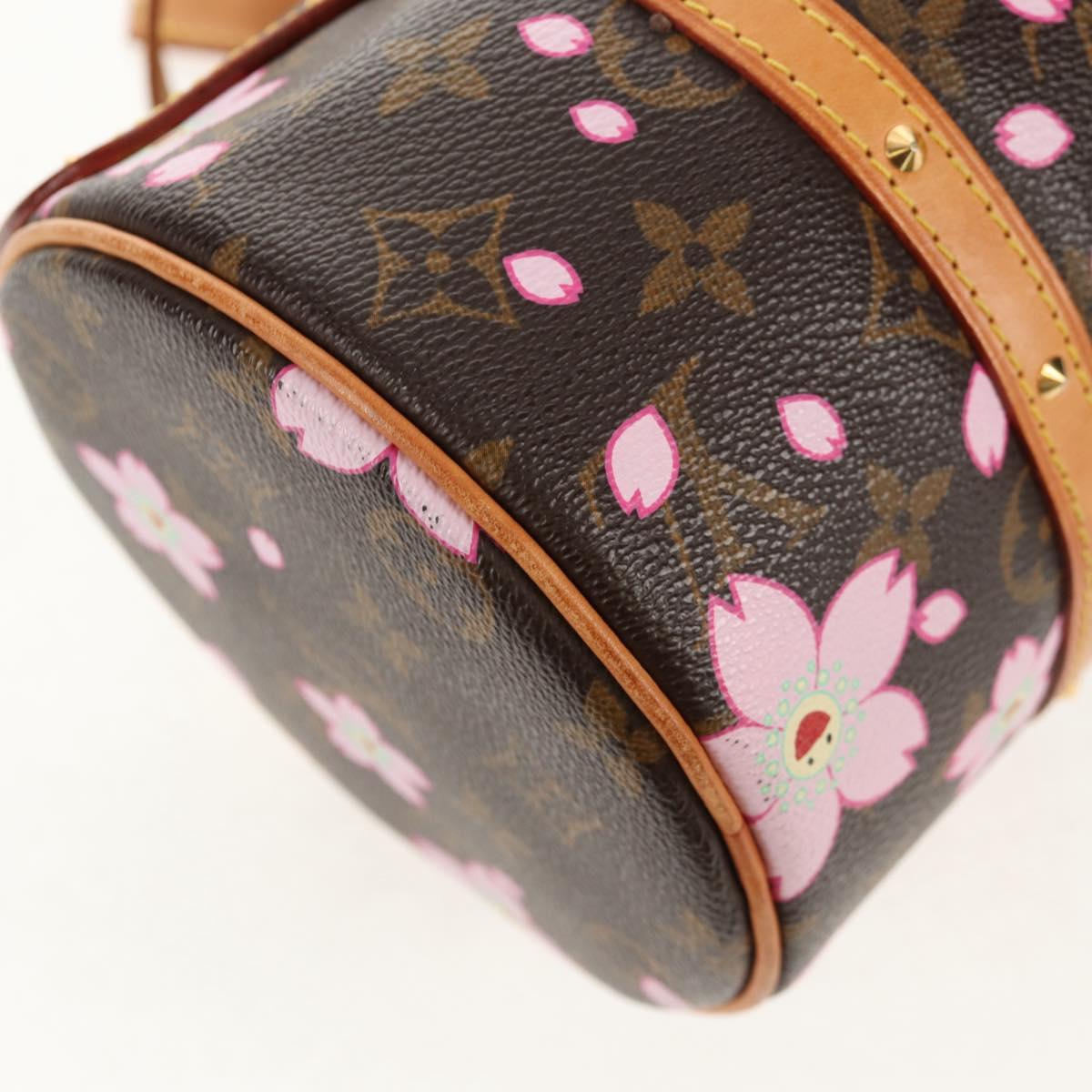 LOUIS VUITTON Monogram Cherry Blossom Papillon GM Bag M92009 LV Auth bs30617V