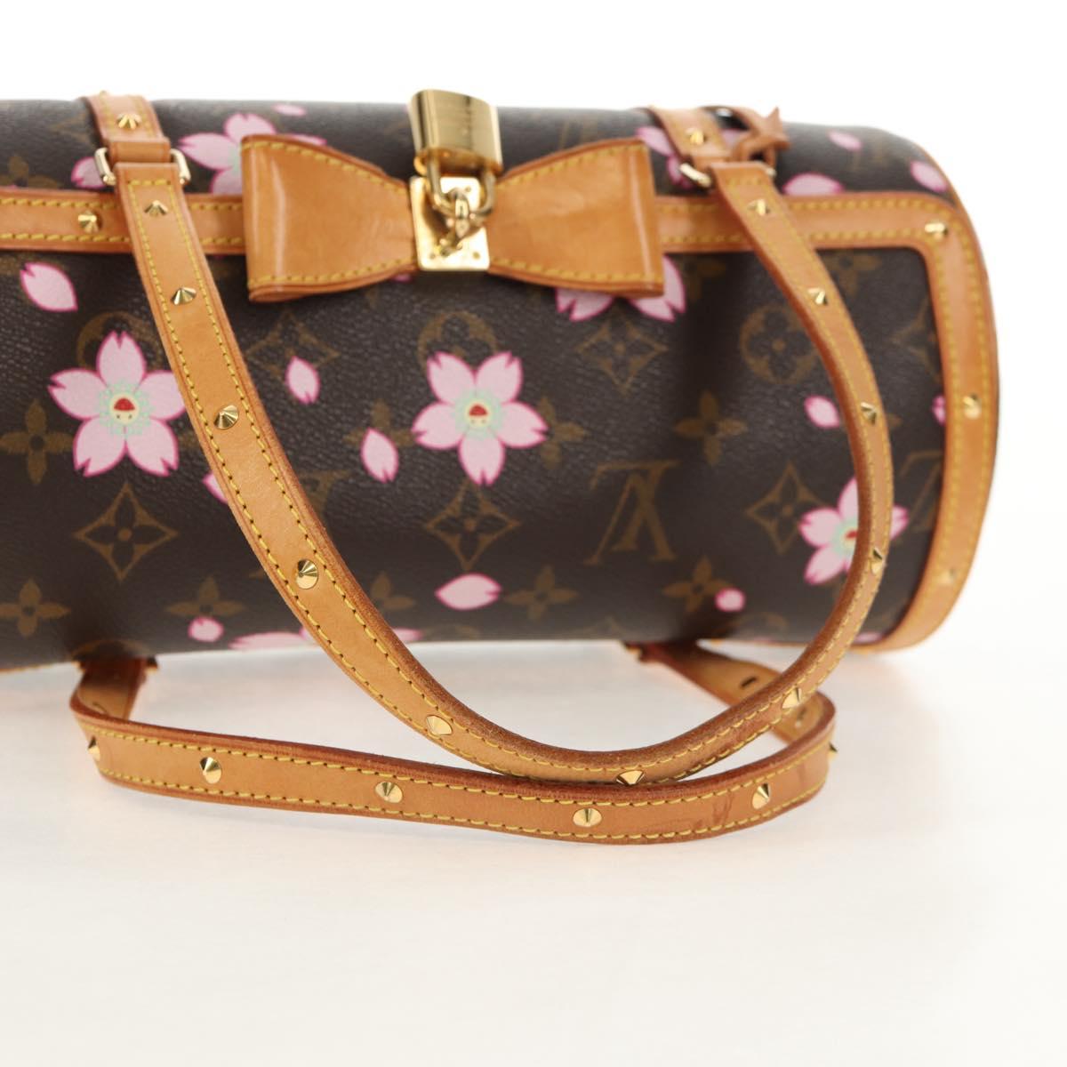 LOUIS VUITTON Monogram Cherry Blossom Papillon GM Bag M92009 LV Auth bs30617V