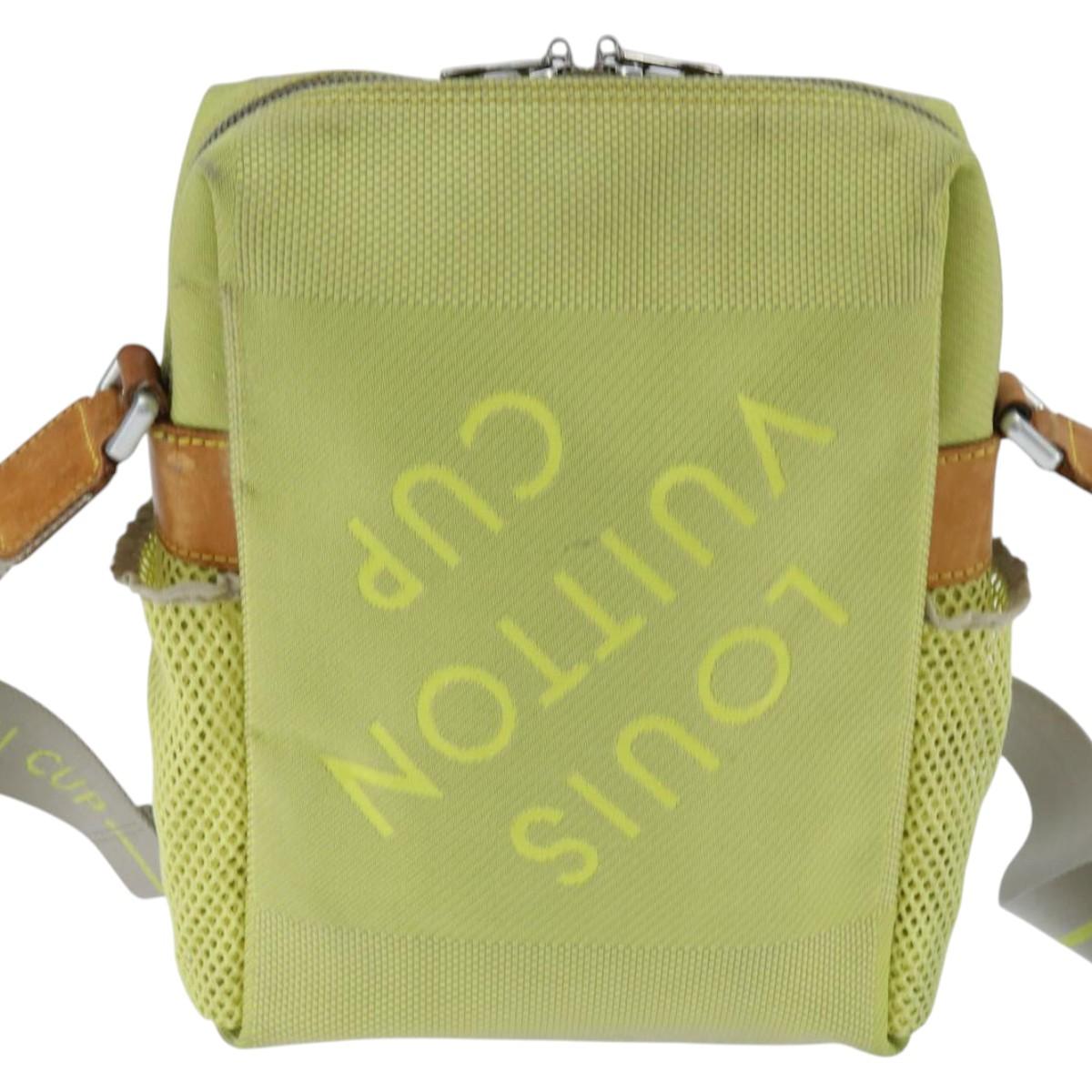 LOUIS VUITTON Damier Geant LV Cup Weatherly Bag Yellow M80636 LV Auth bs30618