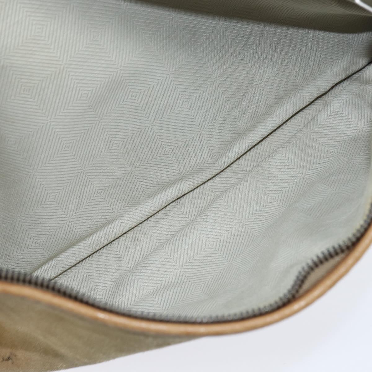 LOUIS VUITTON Shoulder Bag Suede Beige LV Auth bs30621
