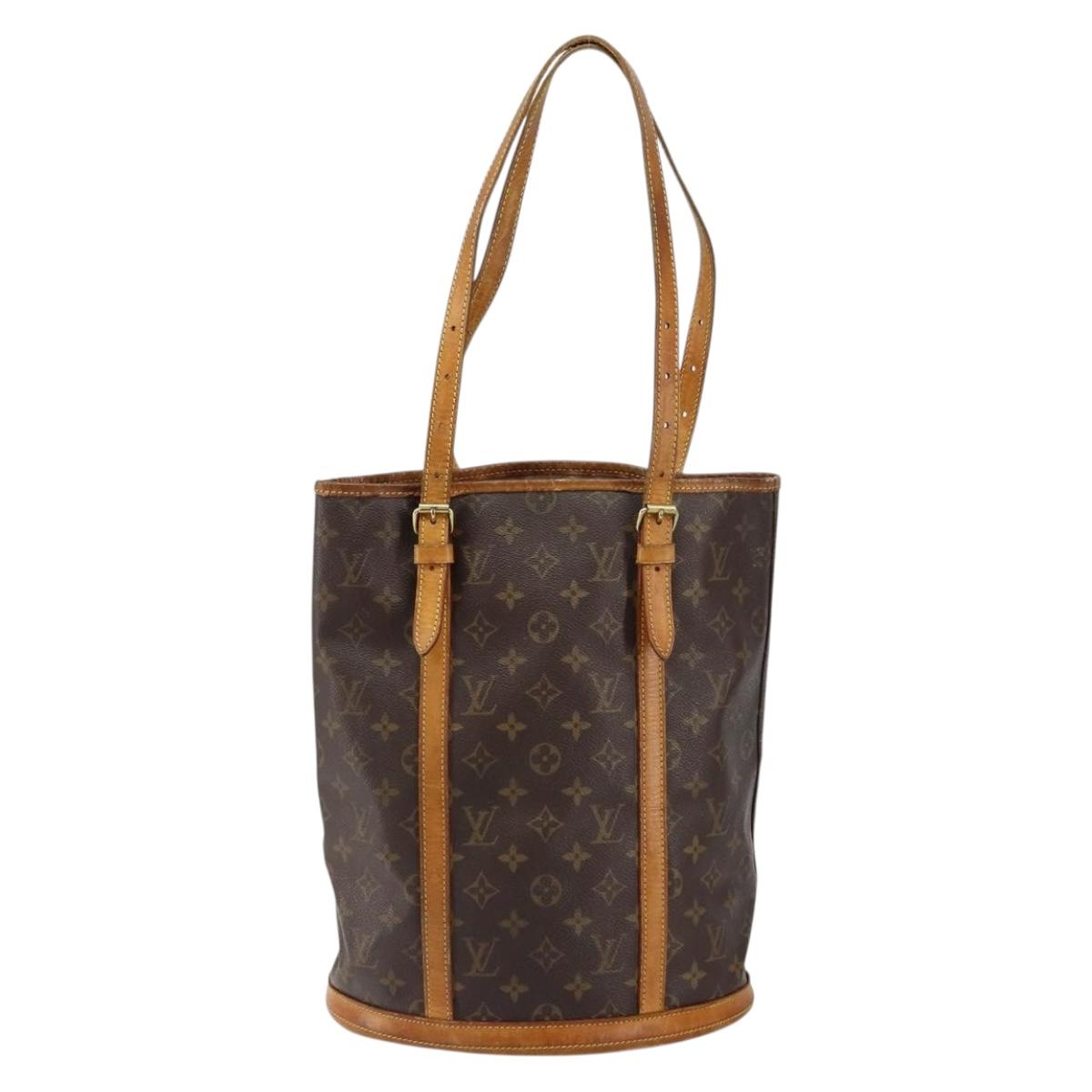 LOUIS VUITTON Monogram Bucket GM Shoulder Bag M42236 LV Auth bs30623