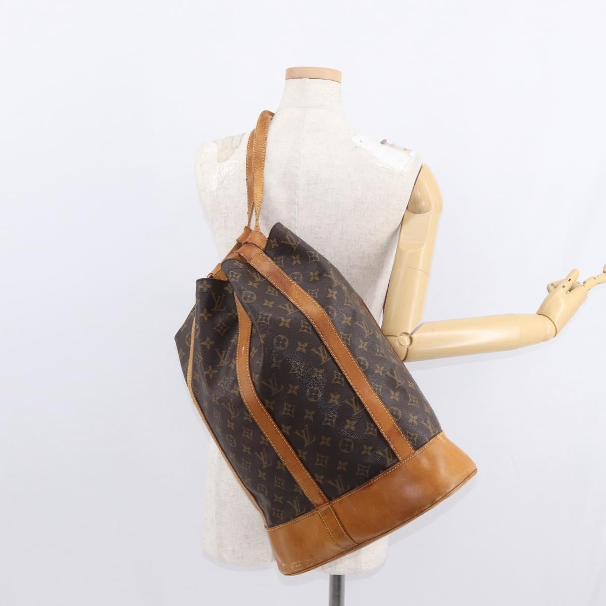 LOUIS VUITTON Monogram Randonnee GM Shoulder Bag M42244 LV Auth bs30624