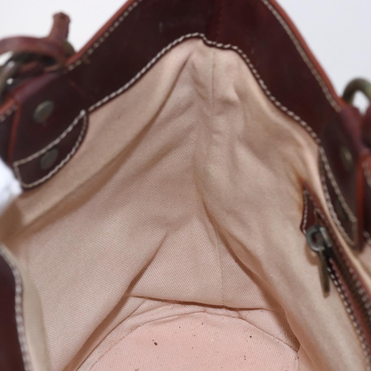 CELINE Macadam Canvas Tote Bag Beige Auth bs30631