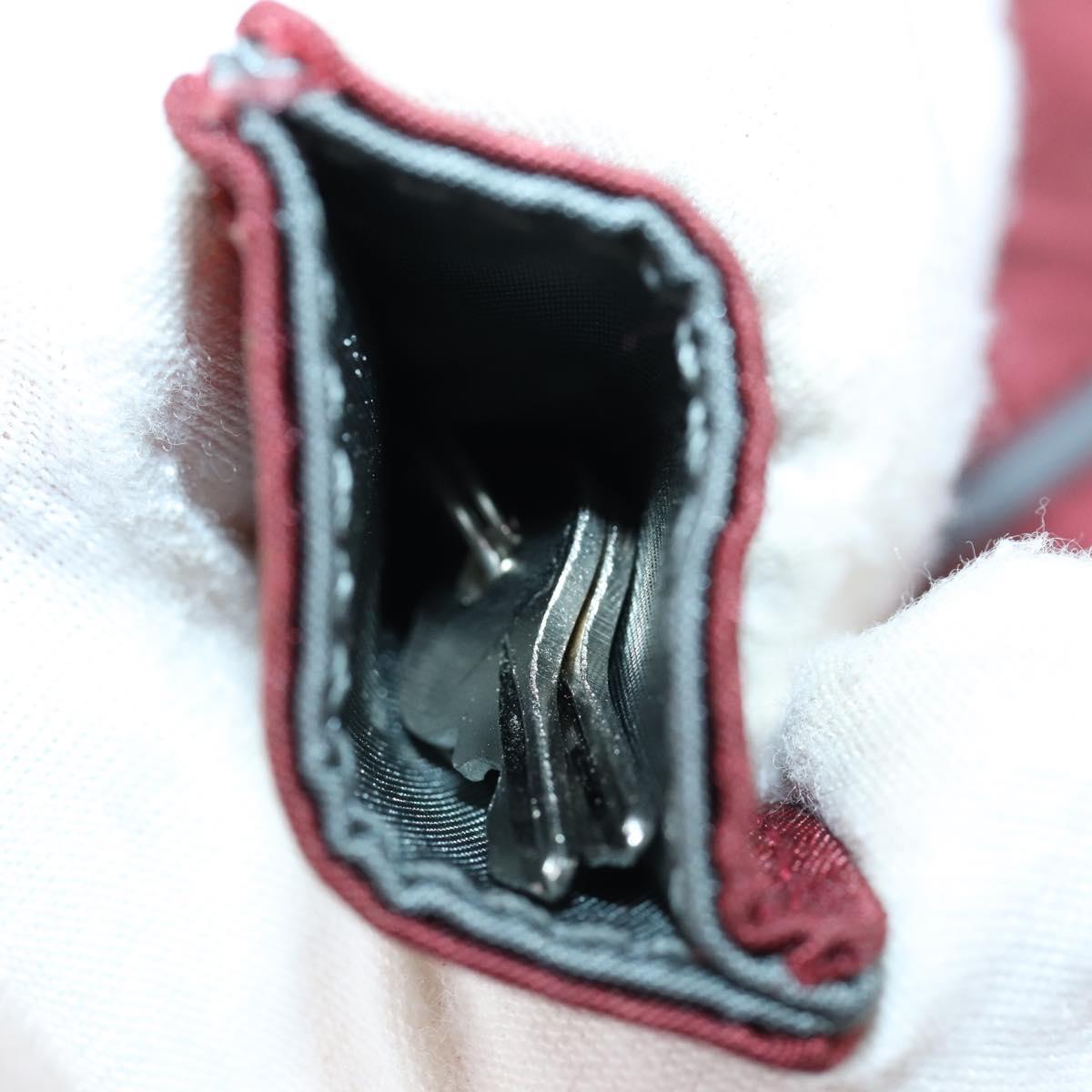 PRADA Sports Boston Bag Nylon 2way Bordeaux Silver Auth bs30637