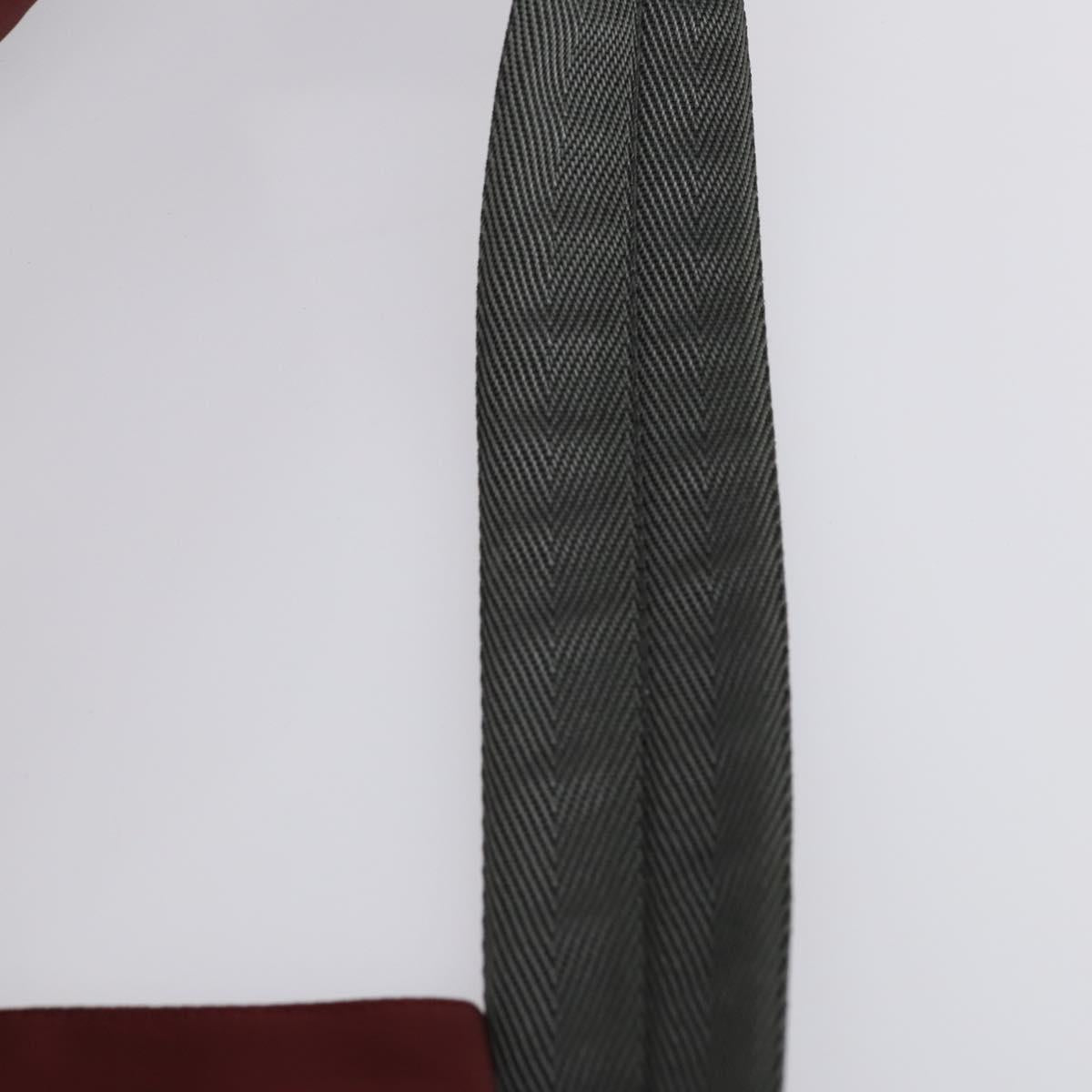 PRADA Sports Boston Bag Nylon 2way Bordeaux Silver Auth bs30637