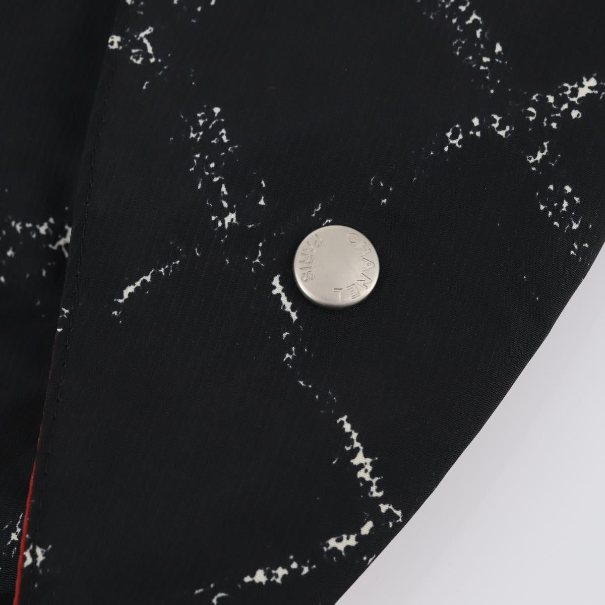 CHANEL Travel line Garment Cover Nylon Black CC Auth bs30653