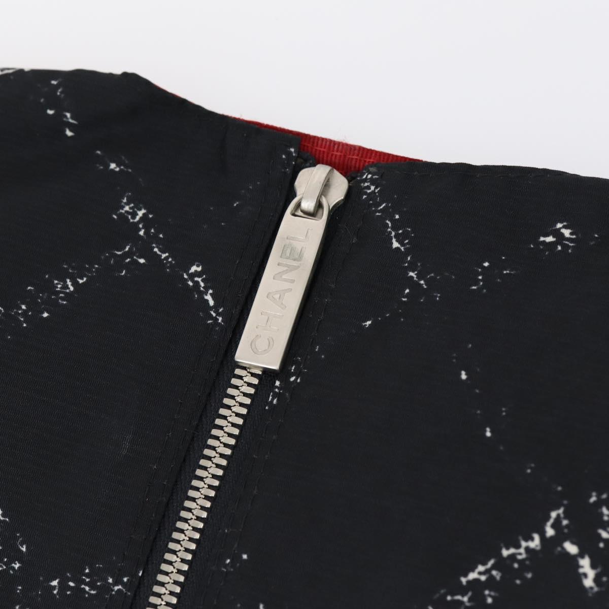 CHANEL Travel line Garment Cover Nylon Black CC Auth bs30653