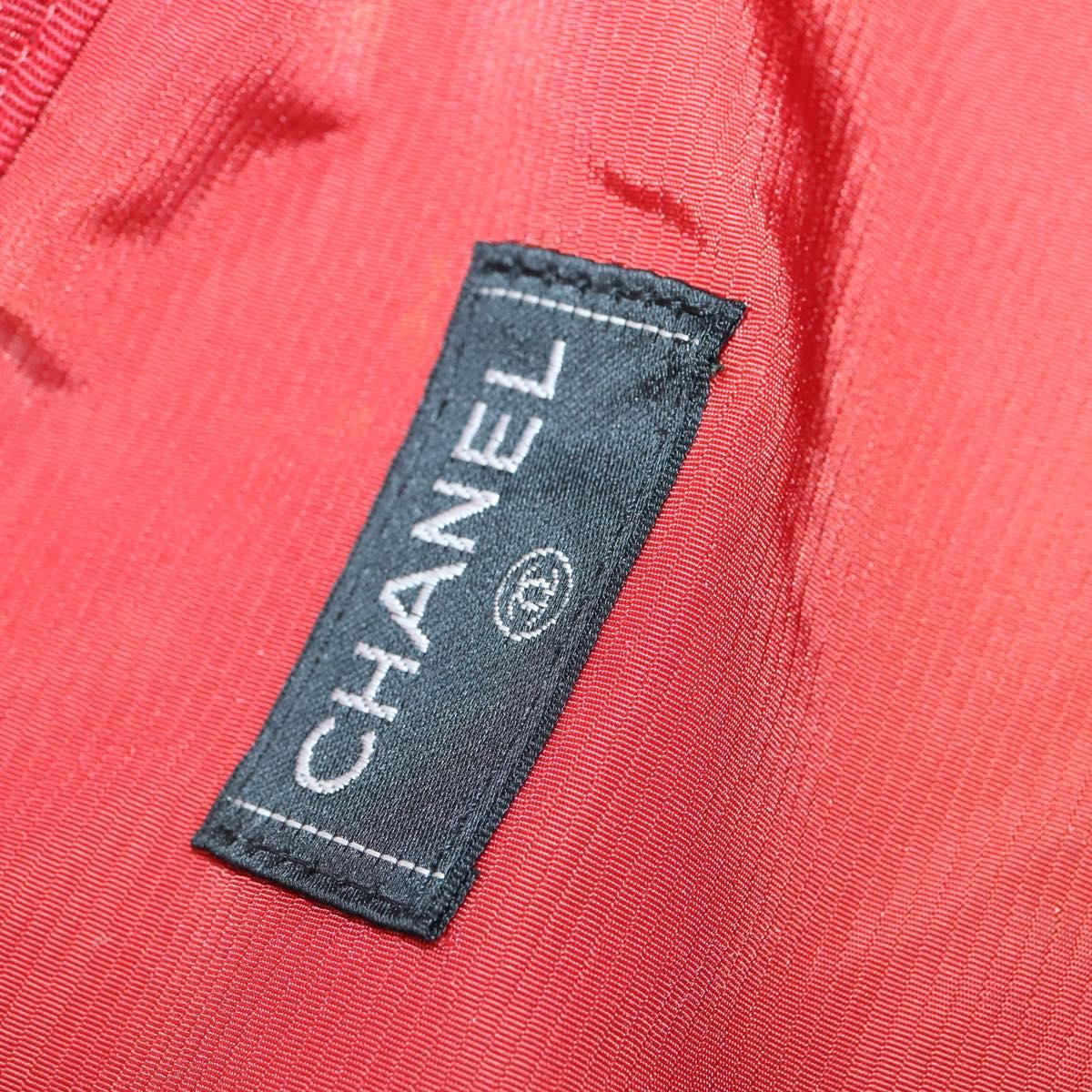 CHANEL Travel line Garment Cover Nylon Black CC Auth bs30653